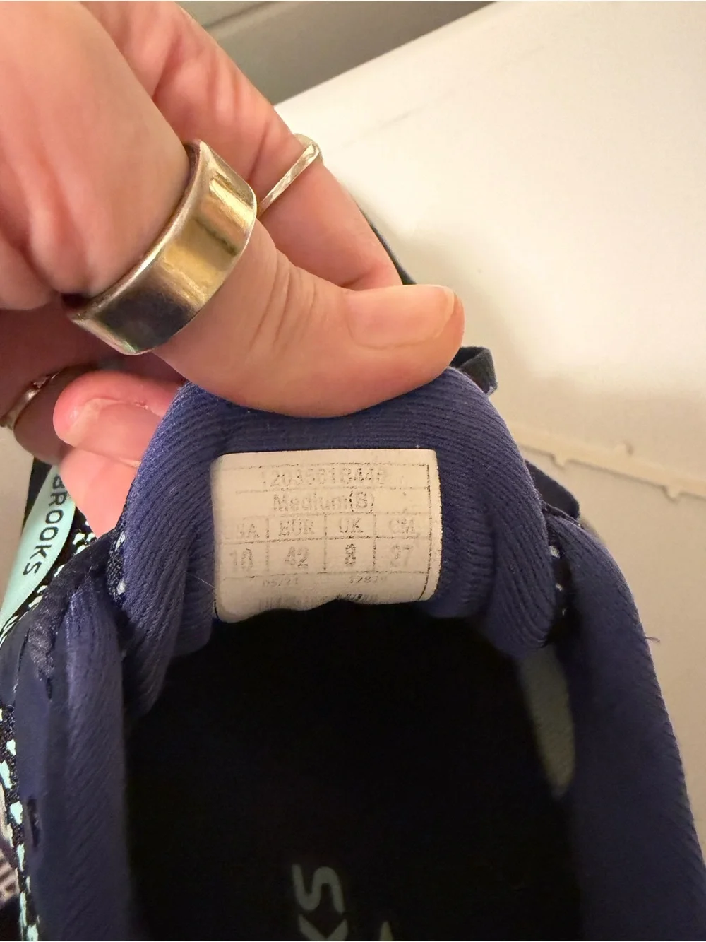 Brooks Women’s Ghost 14 Navy and Mint Running Shoes